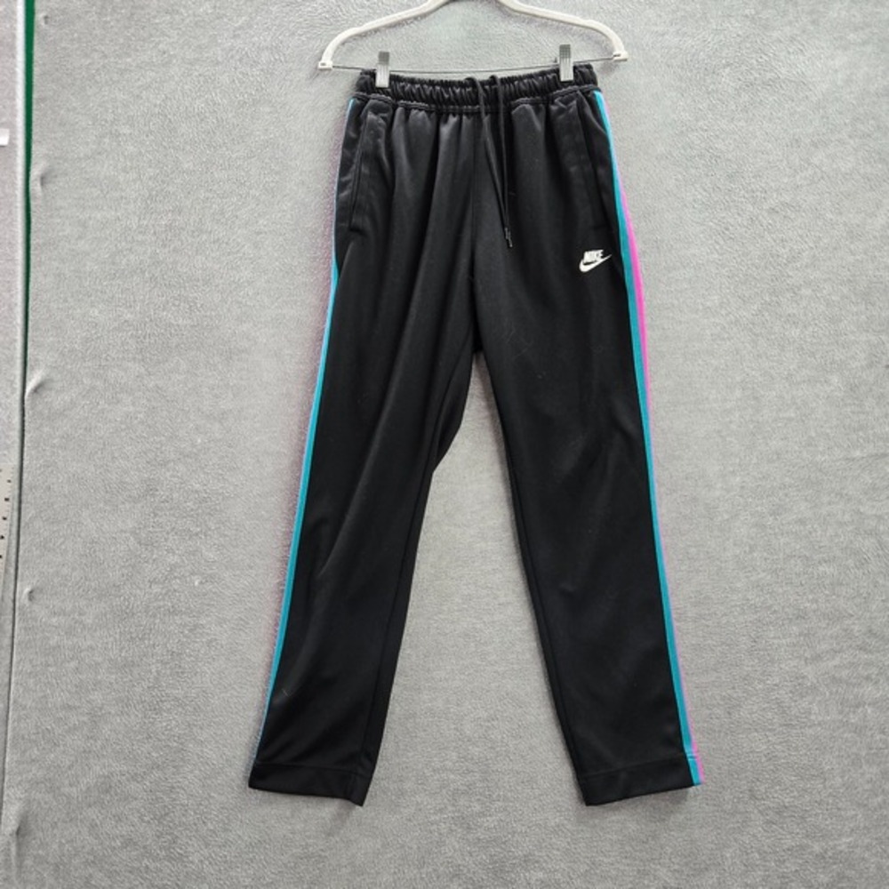Nike Men Activewear Pants Medium Black NSW TRIBUTE OH JOGGER Colorful Drawstring